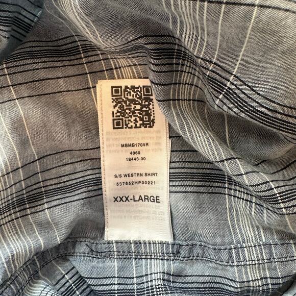 True Religion Men’s Short Sleeve Western Shirt Size 3XL Slim Cotton - Picture 10 of 12